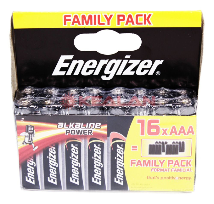 Energizer Alkaline Power алкалиновая батарейка, АAА, 16 шт.