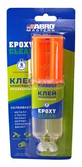 ABRO MASTERS EC-330-RE клей эпоксидный прозрачный в шприце, 25 мл.