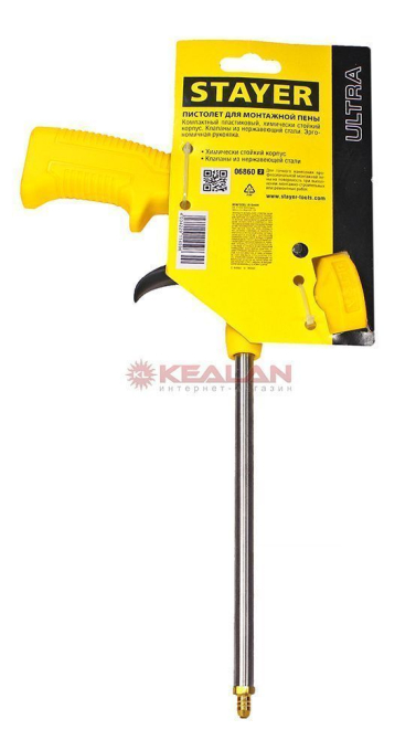 STAYER 06860_z02 пистолет для монтажной пены, пластмассовый корпус