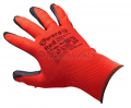 GWARD Red красные нейлоновые перчатки с черным текстурированным латексом, 10/XL