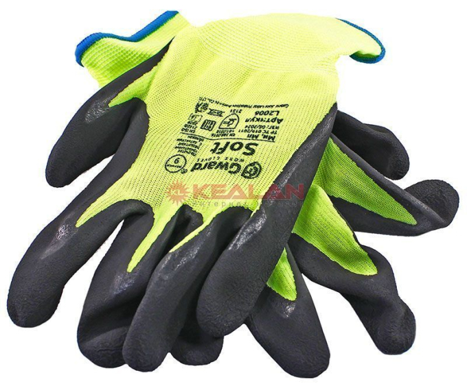 GWARD Soft перчатки нейлоновые со вспененным латексным покрытием, размер 10 (XL)