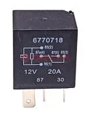 Реле MICRO 12V 10/20A 5-ти контактное