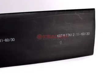 КВТ ТТК(2:1)-60/30 термоусадочная черная клеевая трубка, усадка 2:1, без подавления горения, 1 м.