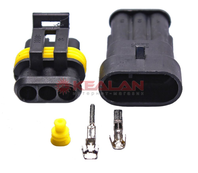 AUTOFIX WC-3 KIT набор влагозащищенных коннекторов 3 pin