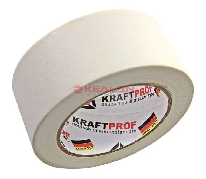 Kraft малярная клейкая лента автомобильная, белая, 140 мкм, 48 мм, 40 м.
