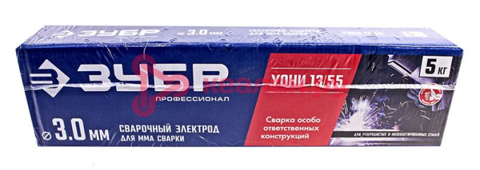ЗУБР 40025-3.0 электрод сварочный с основным покрытием, 3 мм, 350 мм, 5 кг.