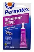 Permatex 24024 фиксатор резьбы легкой фиксации, пурпурный, 6 мл.