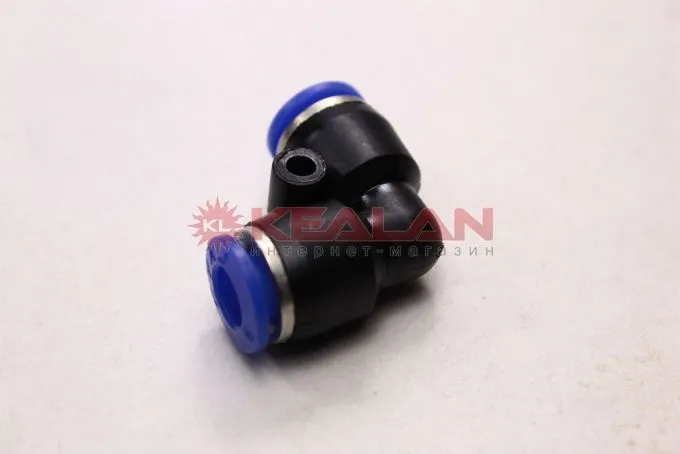 TEC PUL 06 / FU-6 фитинг для трубок, угловой, пластиковый, входной размер 6 мм.