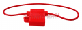 ABRO MASTERS FU-AI818-16AWG держатель предохранителя стандарт, красный, провод 16 AWG