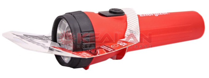 Energizer Plastic Light 1.2W 1LED фонарь универсальный, ремешок черный