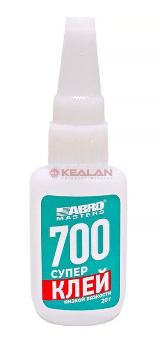 ABRO MASTERS SG-700-020-RE суперклей низкой вязкости, 20 г.