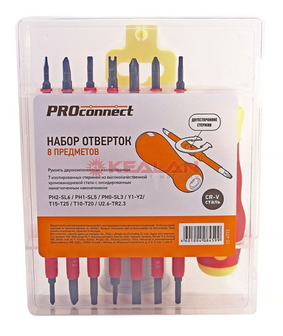 PROconnect 12-4773 набор отверток, 8 шт.