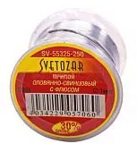 СВЕТОЗАР SV-55325-250 припой оловянно-свинцовый, 30% Sn / 70% Pb, 250 г.