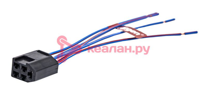 CARGEN AX34401 разъем 2108-3724357 межжгутовой 5-ти контактный гнездовой серии 2.8, с проводами 0,75
