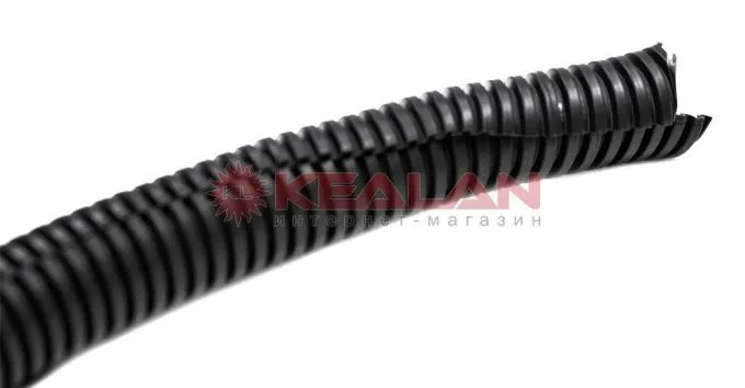 DKC 4P91250 автомобильная гофрированная трубка с разрезом, диаметр 11,5 мм.