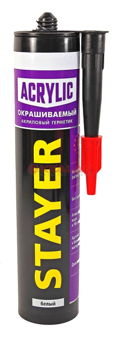 STAYER "MASTER" Герметик акриловый, белый, 260мл