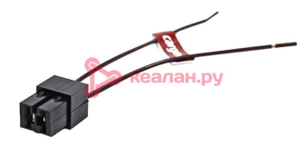 CARGEN AX37201 разъем 1/20604/80 межжгутовой 2-х контактный гнездовой серии 6.3, с проводами 1,0 мм 