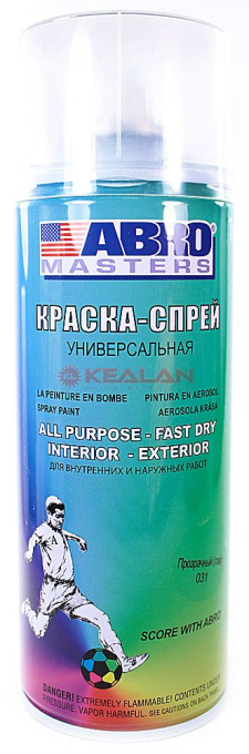ABRO MASTERS краска-спрей, лак, 400 мл.