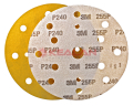 3M™ 50449 255P+ круг абразивный, золотой, 15 отверстий, Р240, 150 мм.