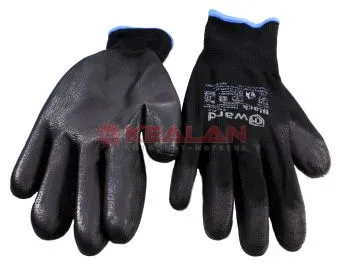 GWARD Black перчатки нейлоновые черного цвета с полиуретановым покрытием, 9/L