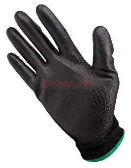 GWARD Astra Pu-B перчатки нейлоновые черного цвета с полиуретановым покрытием, 8/M
