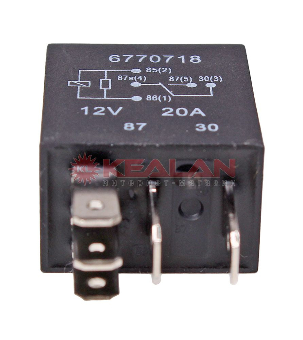 Реле MICRO 12V 10/20A 5-ти контактное