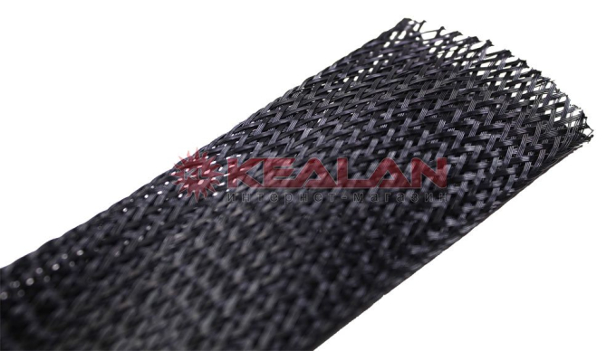 TEC SB-ES-40-Black гибкая черная оплетка для кабеля, 40-80 мм.