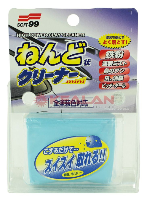 Soft99 Surface Smoother Mini очиститель кузова на основе глины, 100 г.