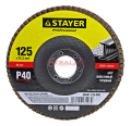 STAYER "PROFI" круг шлифовальный лепестковый торцевой, зерно-электрокорунд нормальный, тип КЛТ 1, P4
