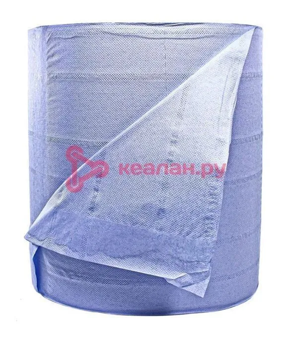 Wesons CBP-28 100% целлюлоза, бумага протирочная, синяя, 2 слоя, размер 28 х 35 см, в рулоне 1000 ли