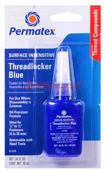 Permatex 24300 фиксатор резьбы для замасленных поверхностей, средняя фиксация, синий, 10 мл.