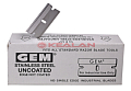 Картинка GT 137 GEM лезвия из нержавеющей стали для скребков, в упаковке 100 шт. от интентернет-магазина КЕАЛАН