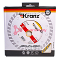 KRANZ KR-90-0123 диск алмазный отрезной Turbo 180x22,2x2,4x10мм.