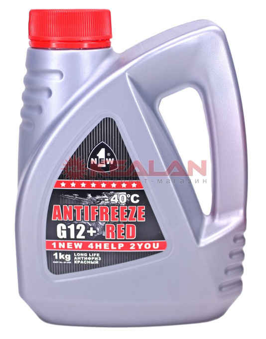 1NEW AF-25-R1 антифриз красный, -40°C, G12+, 1 кг.