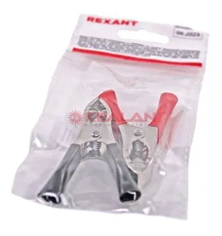 REXANT 16-0015-9 зажим крокодил, длина 75 мм, ток 30A, 2 шт.