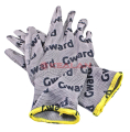 GWARD PU-G with GWARD LOGOS перчатки из полиэстера серого цвета полиуретановым покрытием с логотипир