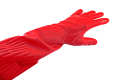 GWARD ROSE перчатки латексные, удлиненные, вес 100 грамм, размер 7 (S)