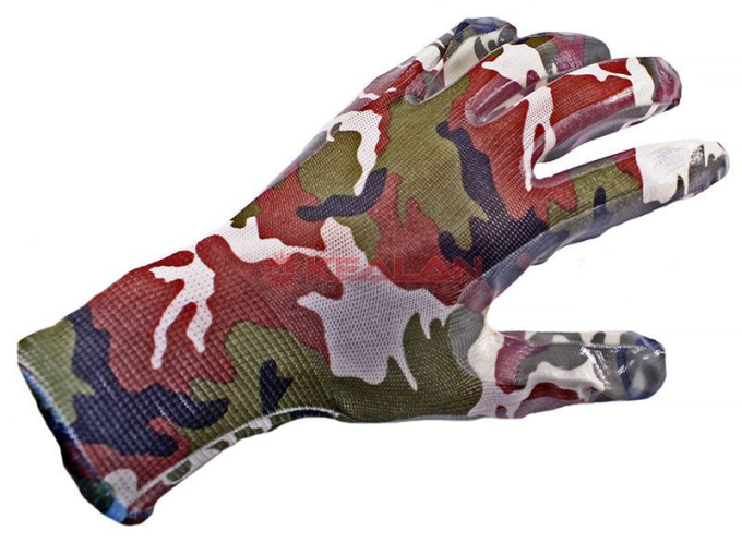 GWARD Fiesta MILITARY перчатки нейлоновые с нитриловым покрытием, размер 9 (L)