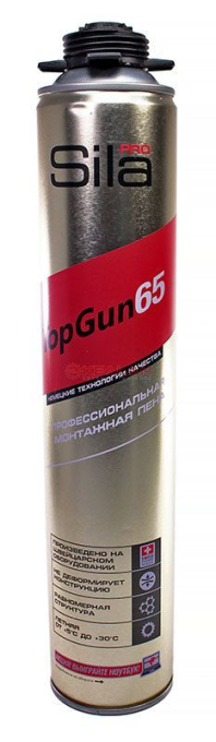 Sila Pro TopGun 65, профессиональная монтажная пена, 875 мл.