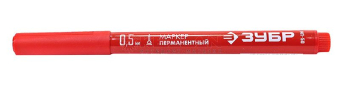 ЗУБР МП-50 заостренный перманентный маркер красный, 0.5 мм.
