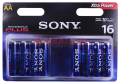 SONY Stamina PLUS AA батарейка алкалиновая, 16 шт.