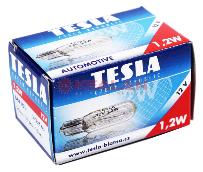 TESLA 1,2W лампа автомобильная 12V