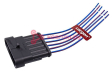 CARGEN AX3222 разъем 282108 штыревой 6-контактный, жгута форсунок, к жгуту ЭСУД ГАЗ, с проводами, 1 CARGEN AX3222 разъем 282108 штыревой 6-контактный, жгута форсунок, к жгуту ЭСУД ГАЗ, с проводами, 1