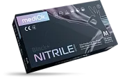 MEDIOK Black+ нитриловые перчатки, черные, размер L, 100 шт.