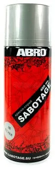ABRO SPG-036 краска-спрей SABOTAGE 36, серебряный