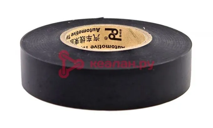 YongLe FC110-1933 изолента автомобильная огнестойкая, ПВХ, черная, 0,11 мм, 19 мм, 33 м.