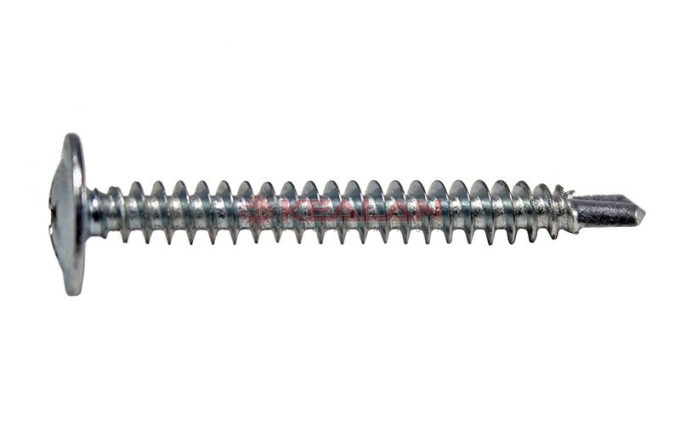 MixOne. cаморез 4,2х38 сверло, оцинкованный, с прессшайбой, 1 шт.