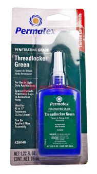 Permatex 29040 фиксатор резьбы проникающий, средняя фиксация, зеленый, 36 мл.