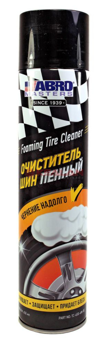ABRO MASTERS TC-650-AM-RE чернитель, очиститель шин пенный, 650 мл.