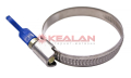 KVP 32-50/9 W2 хомут червячный с ключом, нержавеющая сталь
